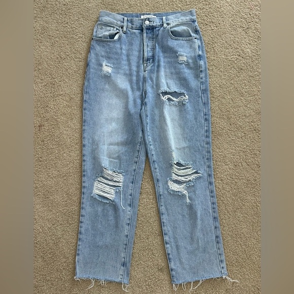 Pacsun Women’s Size 28 High Rise Straight Leg Distressed Jeans - Picture 1 of 10